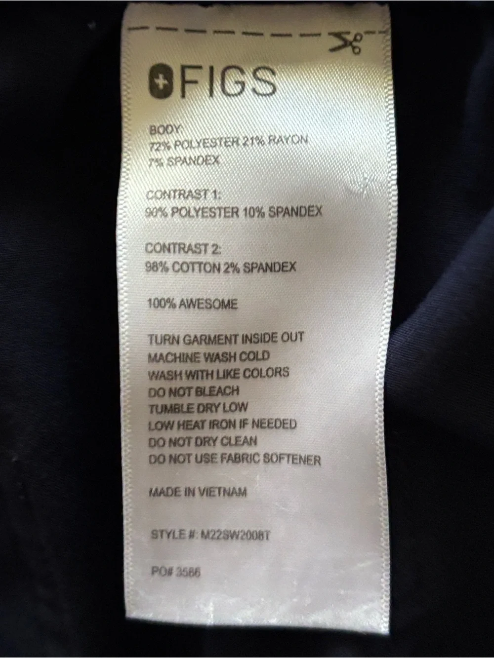 Figs Men Tansen Joggers Navy size XXLT